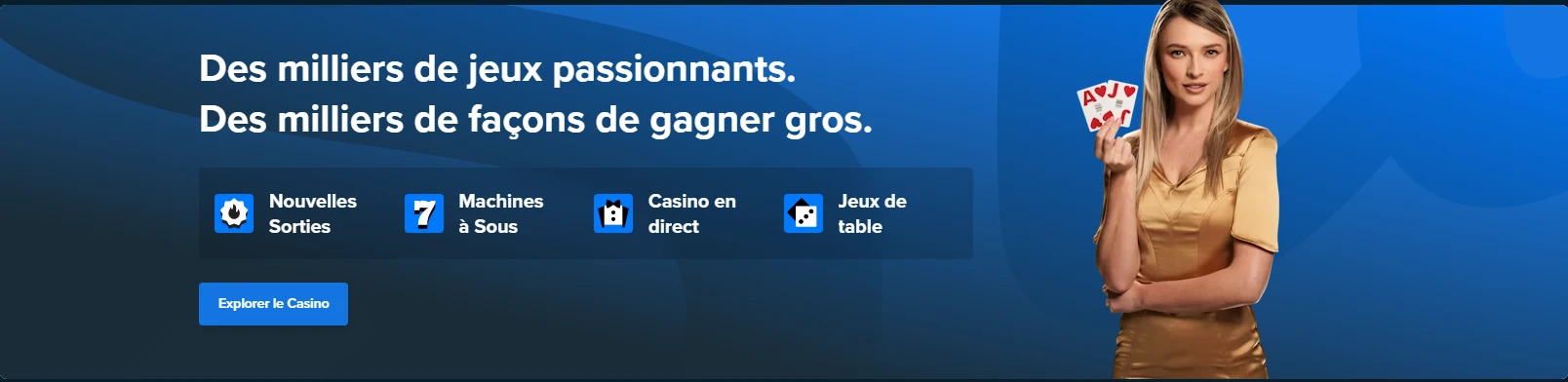 Des milliers de jeux passionnants femme sur le banner stake casino